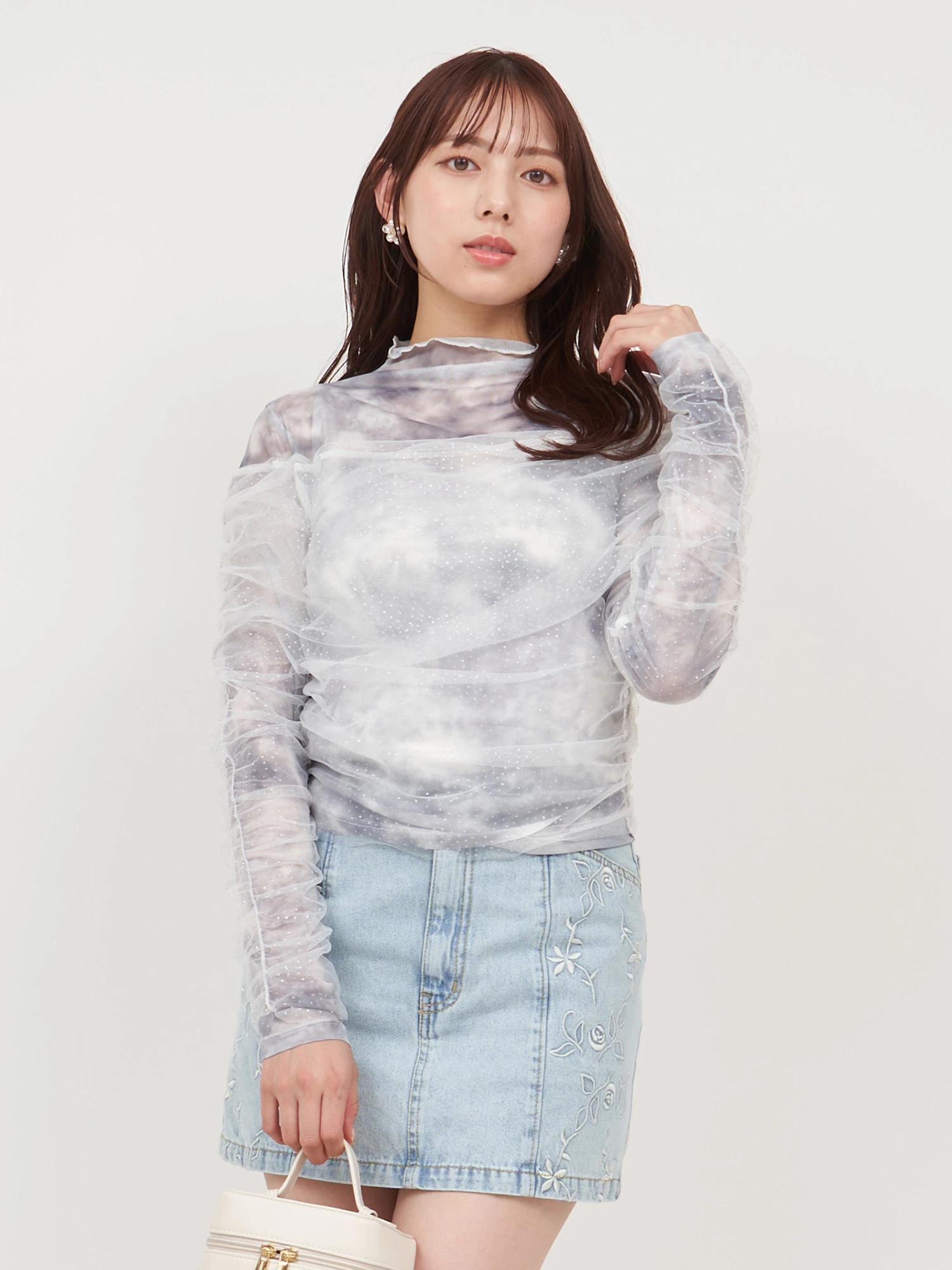 itimi 購入 シアートップス ラメ 古着 平成ギャル - メルカリ