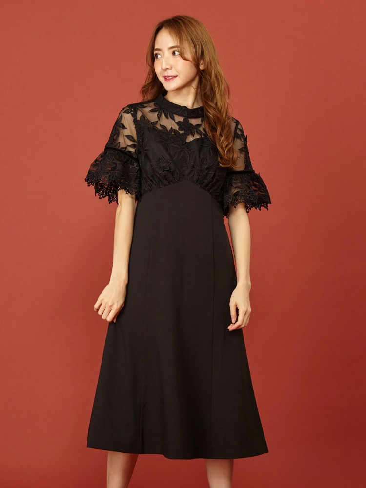 オーガンレースドッキングワンピース ドレス ワンピース Miia ミーア Roomy S Web Store 公式通販 Roomy S Web Store ルーミィーズウェブストア