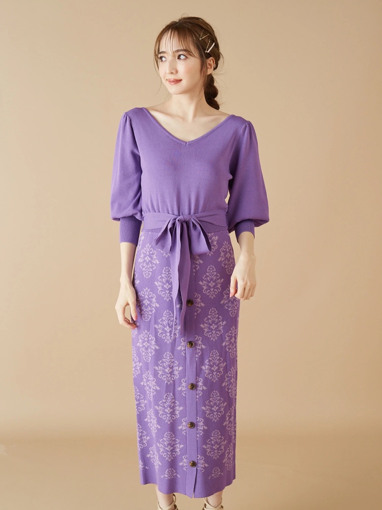 ダマスク柄ニットワンピース ニットワンピース ワンピース Miia ミーア Roomy S Web Store 公式通販 Roomy S Web Store ルーミィーズウェブストア ダマスク柄ニットワンピース ニットワンピース ワンピース Miia ミーア Roomy S Web Store 公式通販 Roomy S Web Store ルーミィーズウェブストア
