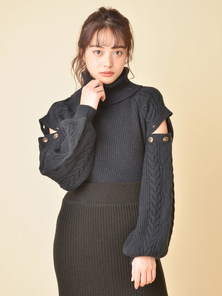 2wayケーブルタートルニット ニット トップス Miia ミーア Roomy S Web Store 公式通販 Roomy S Web Store ルーミィーズウェブストア 2wayケーブルタートルニット ニット トップス Miia ミーア Roomy S Web Store 公式通販 Roomy S Web Store ルーミィーズウェブストア