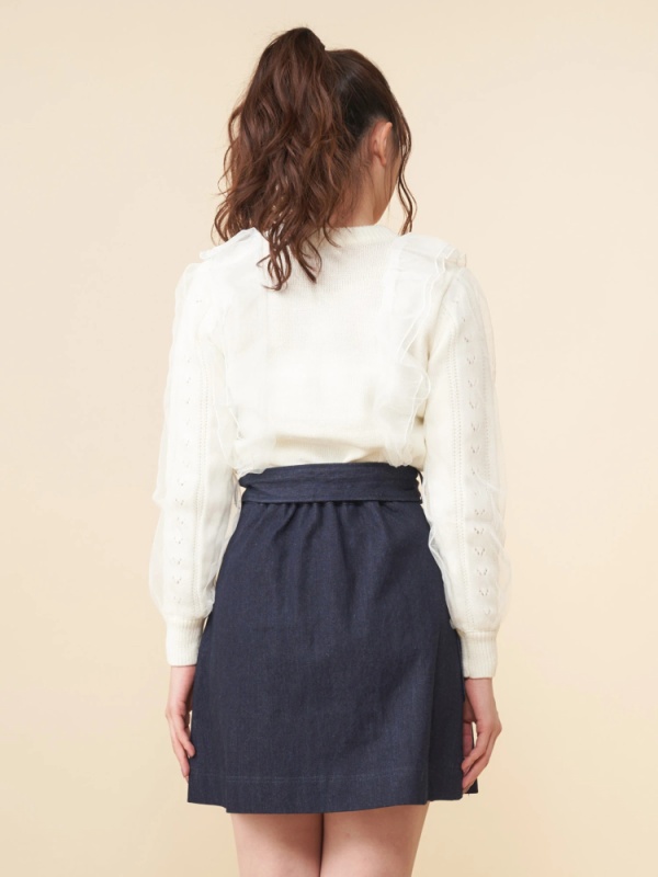 チュールプリーツドッキングミニスカート スカート スカート Miia ミーア Roomy S Web Store 公式通販