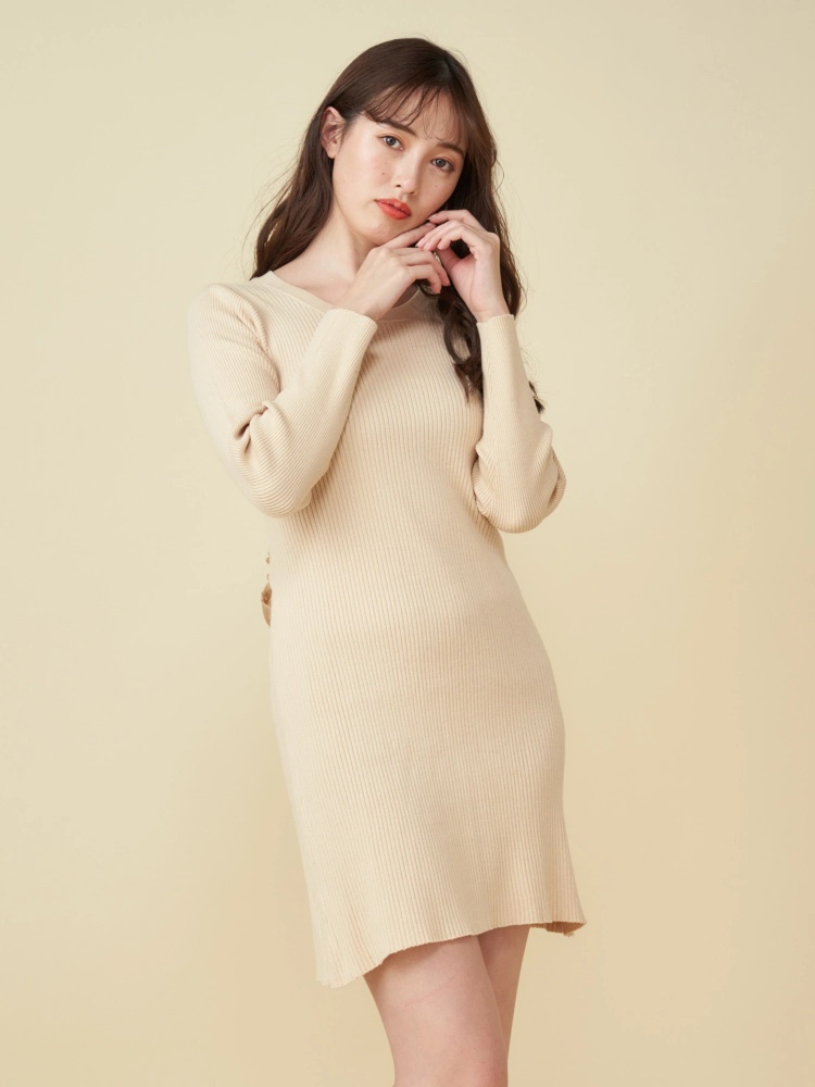 ビックリボンニットワンピース ニットワンピース ワンピース Miia ミーア Roomy S Web Store 公式通販 Roomy S Web Store ルーミィーズウェブストア