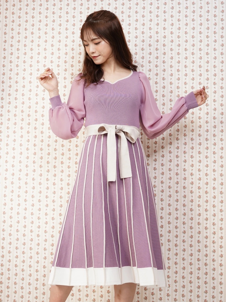 袖シフォン配色ニットワンピース ニットワンピース ワンピース Miia ミーア Roomy S Web Store 公式通販 Roomy S Web Store ルーミィーズウェブストア 袖シフォン配色ニットワンピース ニットワンピース ワンピース Miia ミーア Roomy S Web Store 公式通販 Roomy S Web Store ルーミィーズウェブストア
