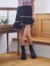 MIIA(ミーア) |【関西コレクション2021 吉田朱里さん着用】デニムフリンジミニスカート(ブラック)