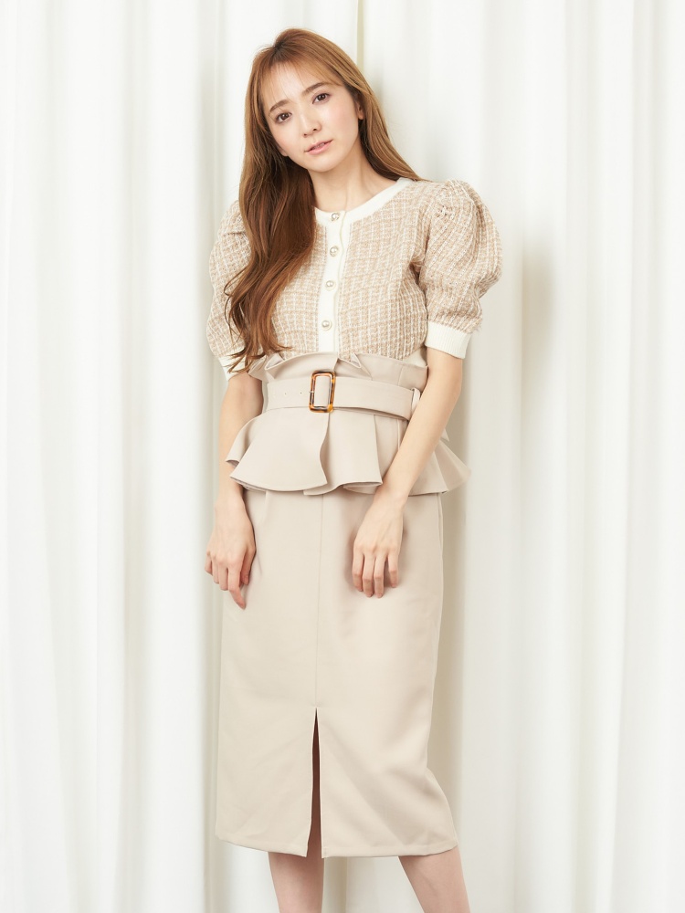コルセットベルト付きタイトスカート スカート スカート Miia ミーア Roomy S Web Store 公式通販 Roomy S Web Store ルーミィーズウェブストア
