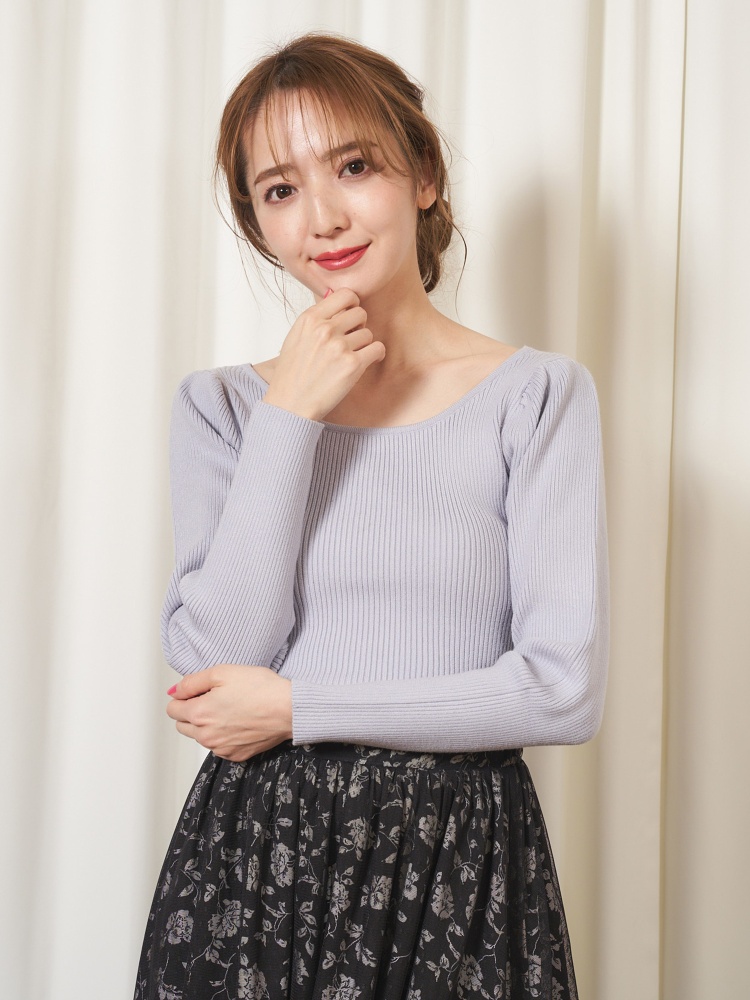 2wayパワーショルダーニット ニット トップス Miia ミーア Roomy S Web Store 公式通販 Roomy S Web Store ルーミィーズウェブストア