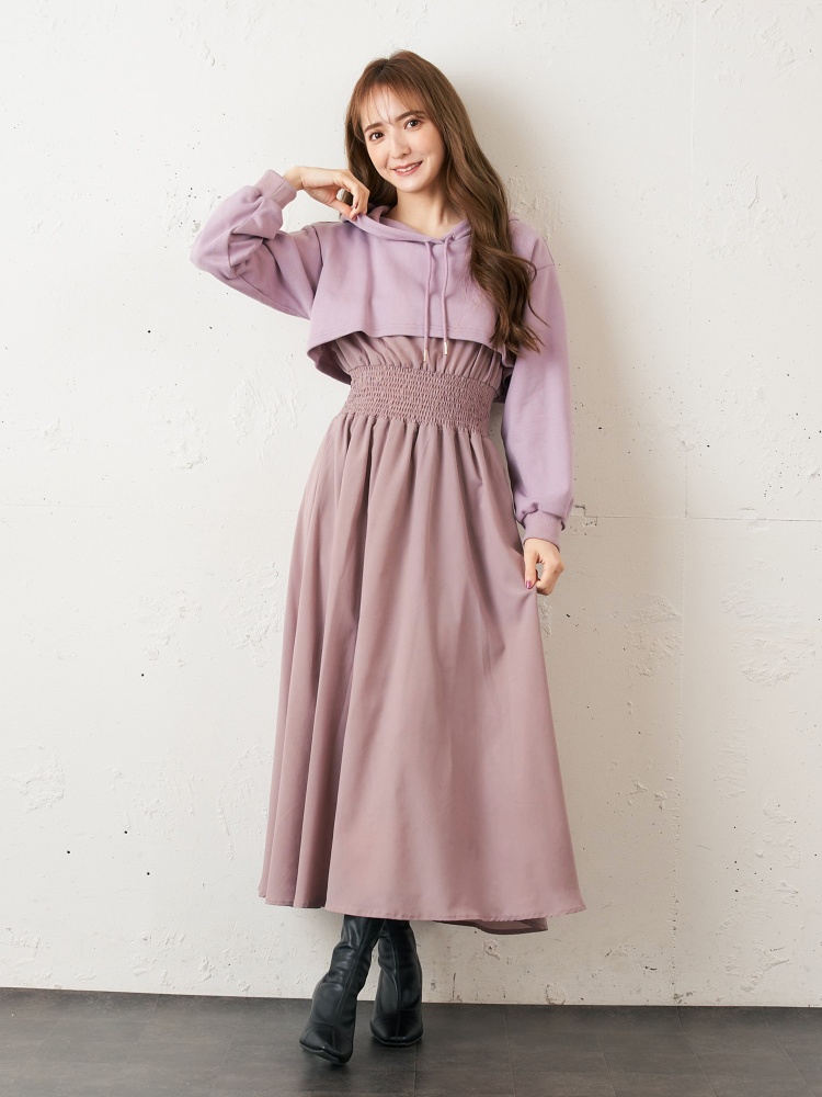 パーカードッキングワンピース ワンピース ワンピース Miia ミーア Roomy S Web Store 公式通販 Roomy S Web Store ルーミィーズウェブストア