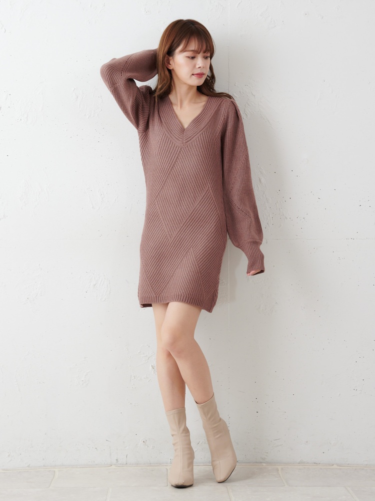 柄編みタイトミニワンピース ワンピース ワンピース Miia ミーア Roomy S Web Store 公式通販 Roomy S Web Store ルーミィーズウェブストア