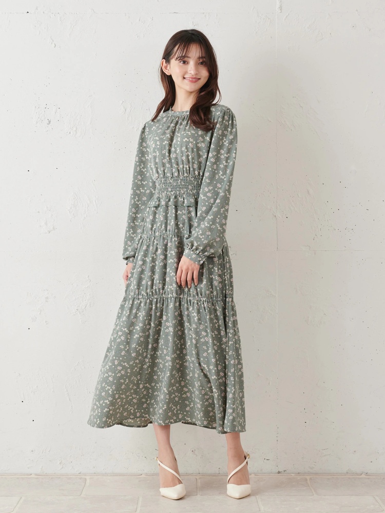 ウエストシャーリングフラワーワンピース ワンピース ワンピース Miia ミーア Roomy S Web Store 公式通販 Roomy S Web Store ルーミィーズウェブストア