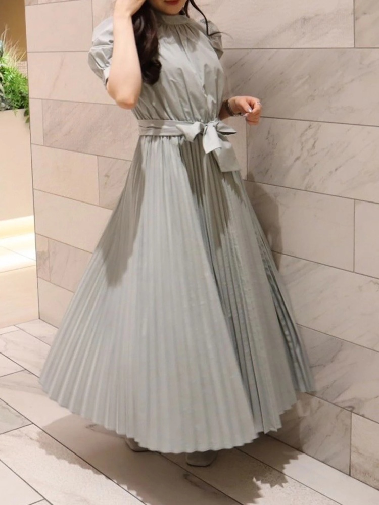 パフスリーブリボンプリーツワンピース ワンピース ワンピース Miia ミーア Roomy S Web Store 公式通販 Roomy S Web Store ルーミィーズウェブストア