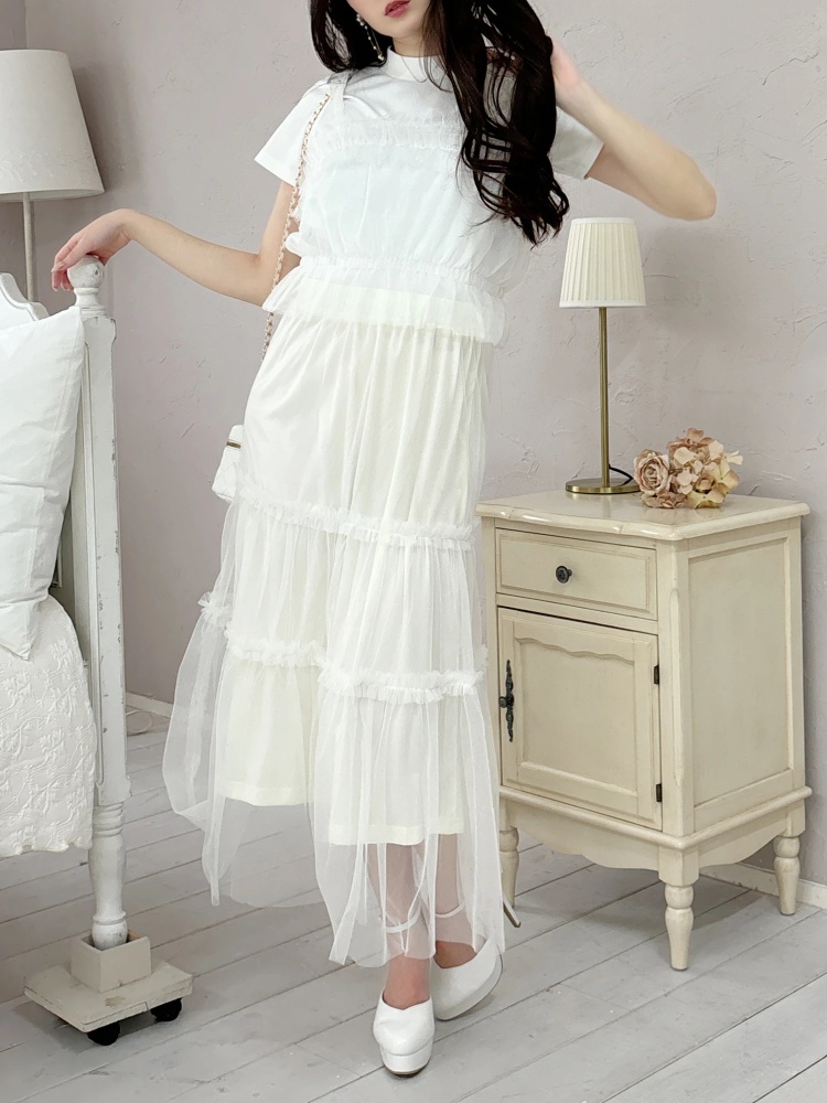 チュールビスチェ×スカートセット｜セット｜セット｜MIIA（ミーア  