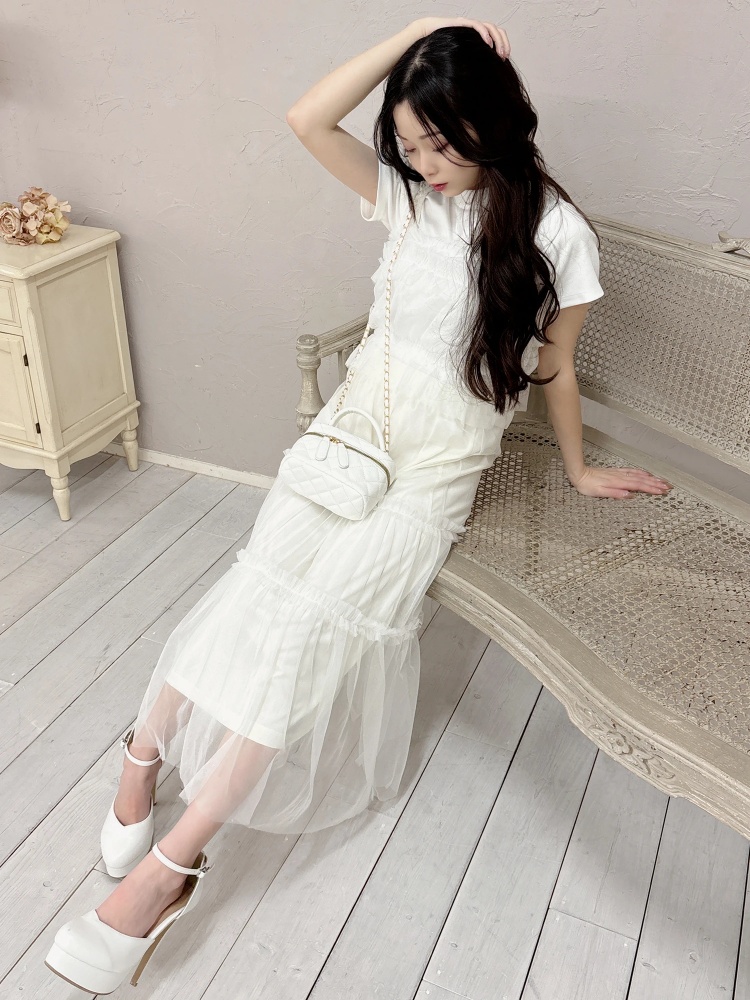 チュールビスチェ×スカートセット｜セット｜セット｜MIIA（ミーア 