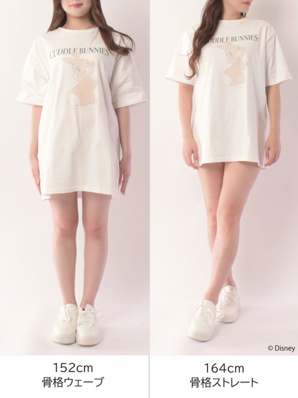 MIIA(ミーア) |【Disney/バンビ】グラフィックプリントビッグTシャツ