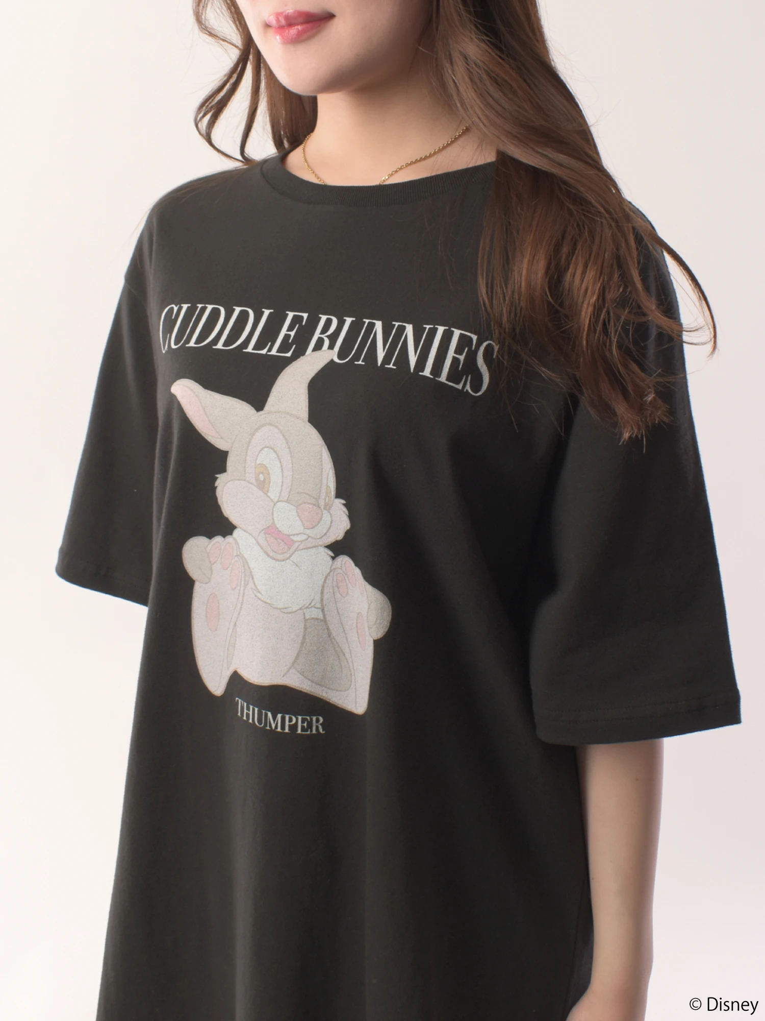 【Disney/バンビ】グラフィックプリントビッグTシャツ