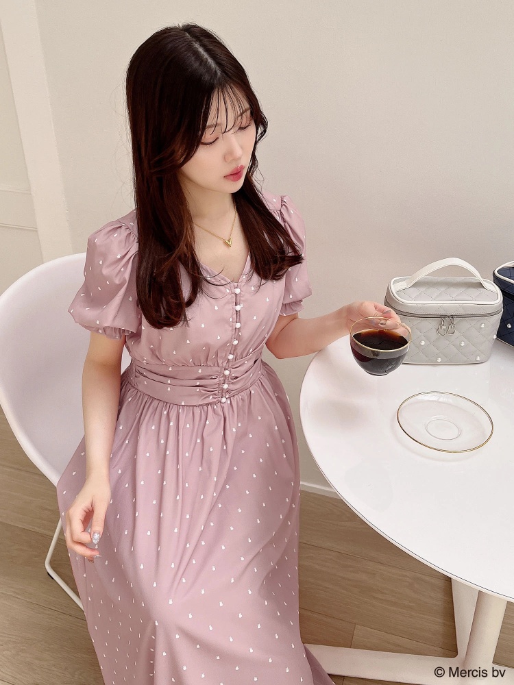 新品未使用 マイアミ購入 たっぷり優雅なフレア綺麗色エメラルドブルー 