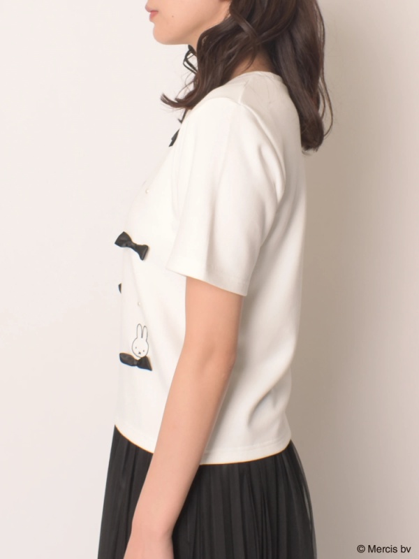 MIIA(ミーア) |miffy パールリボンTシャツ