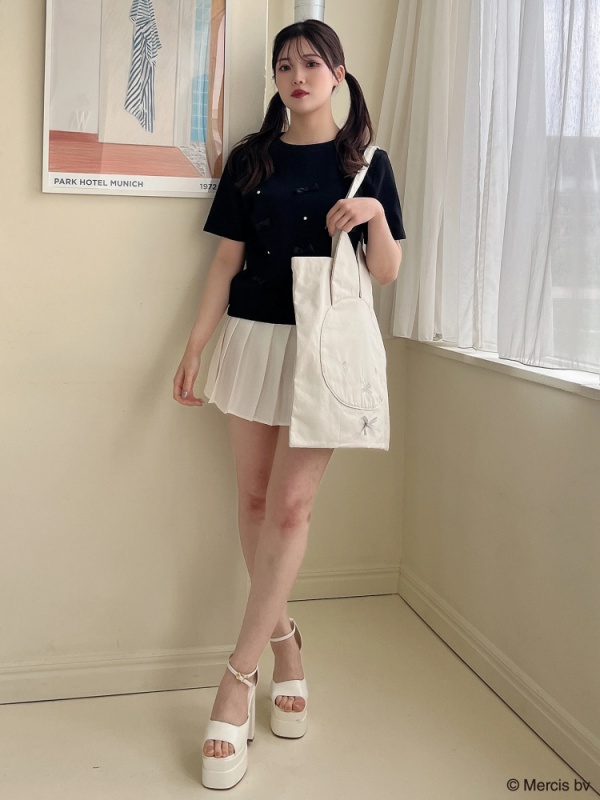 MIIA(ミーア) |miffy パールリボンTシャツ