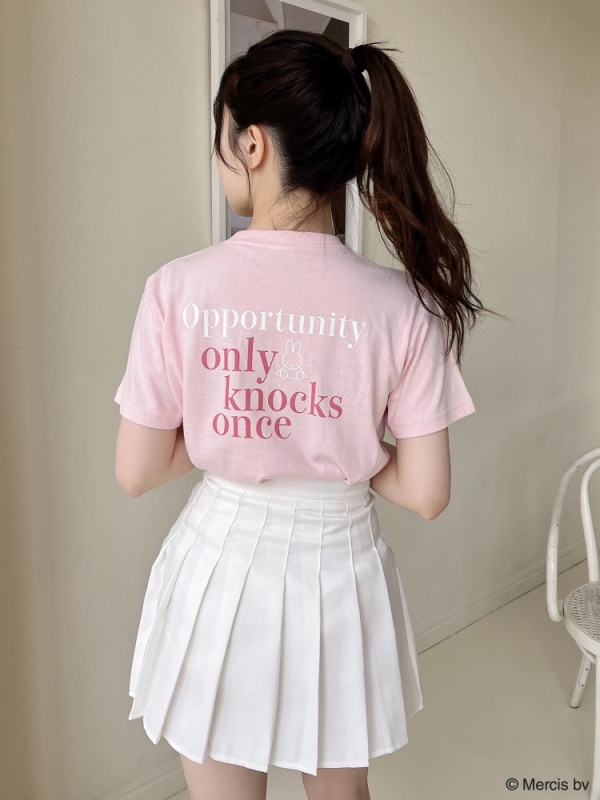 MIIA(ミーア) |miffy バイカラーロゴプリントTシャツ