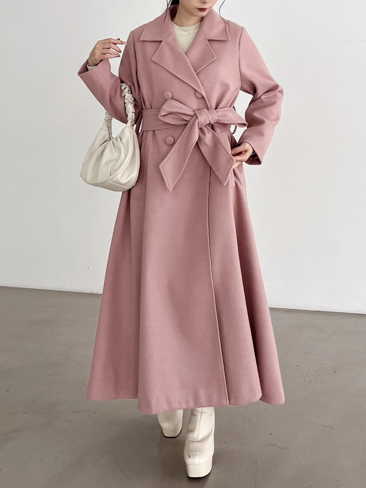 ダブルボタンウエストリボンコート｜コート｜アウター｜MIIA（ミーア  