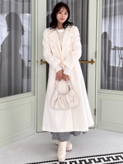 ダブルボタンウエストリボンコート｜コート｜アウター｜MIIA（ミーア  