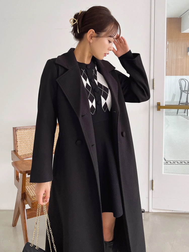 ダブルボタンウエストリボンコート｜コート｜アウター｜MIIA（ミーア  