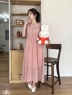 MIIA(ミーア) |miffy 総柄フレアワンピース(ピンク)