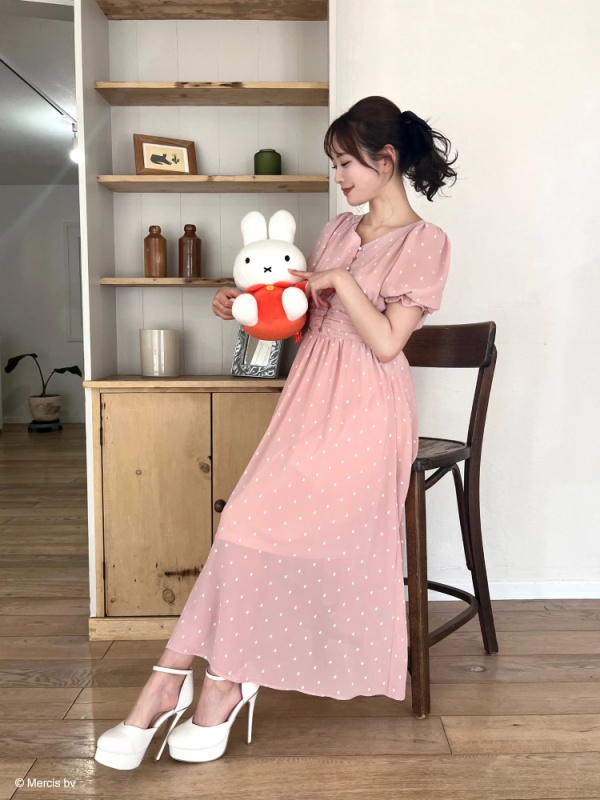 MIIA(ミーア) |miffy 総柄フレアワンピース