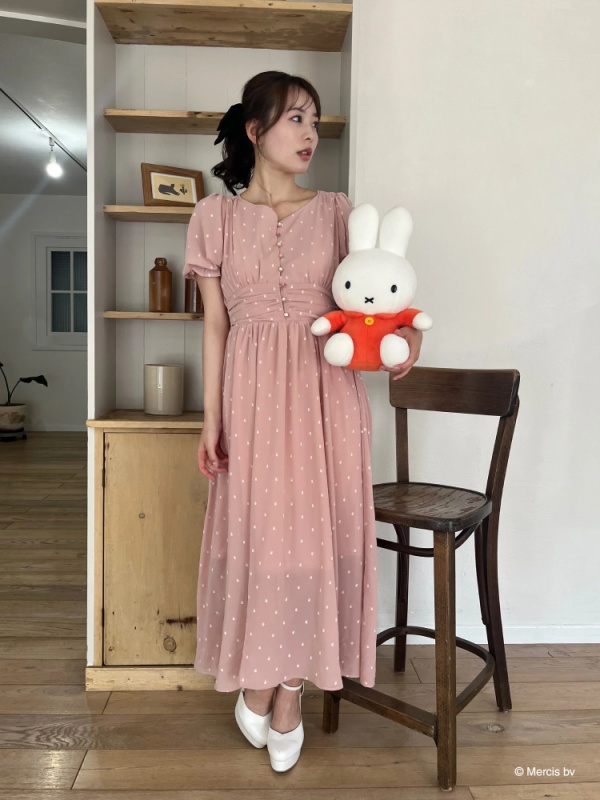 MIIA(ミーア) |miffy 総柄フレアワンピース
