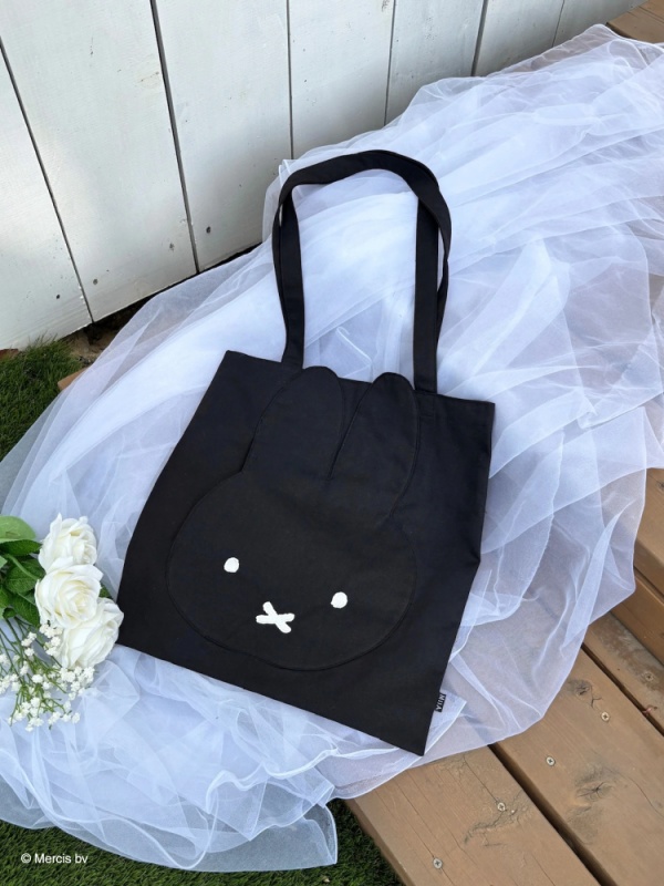 MIIA(ミーア) |miffy ダイカットトートバッグ(ブラック)