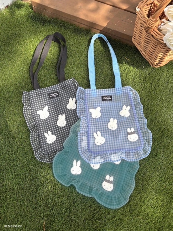 miffy ギンガムメッシュトート(グリーン)