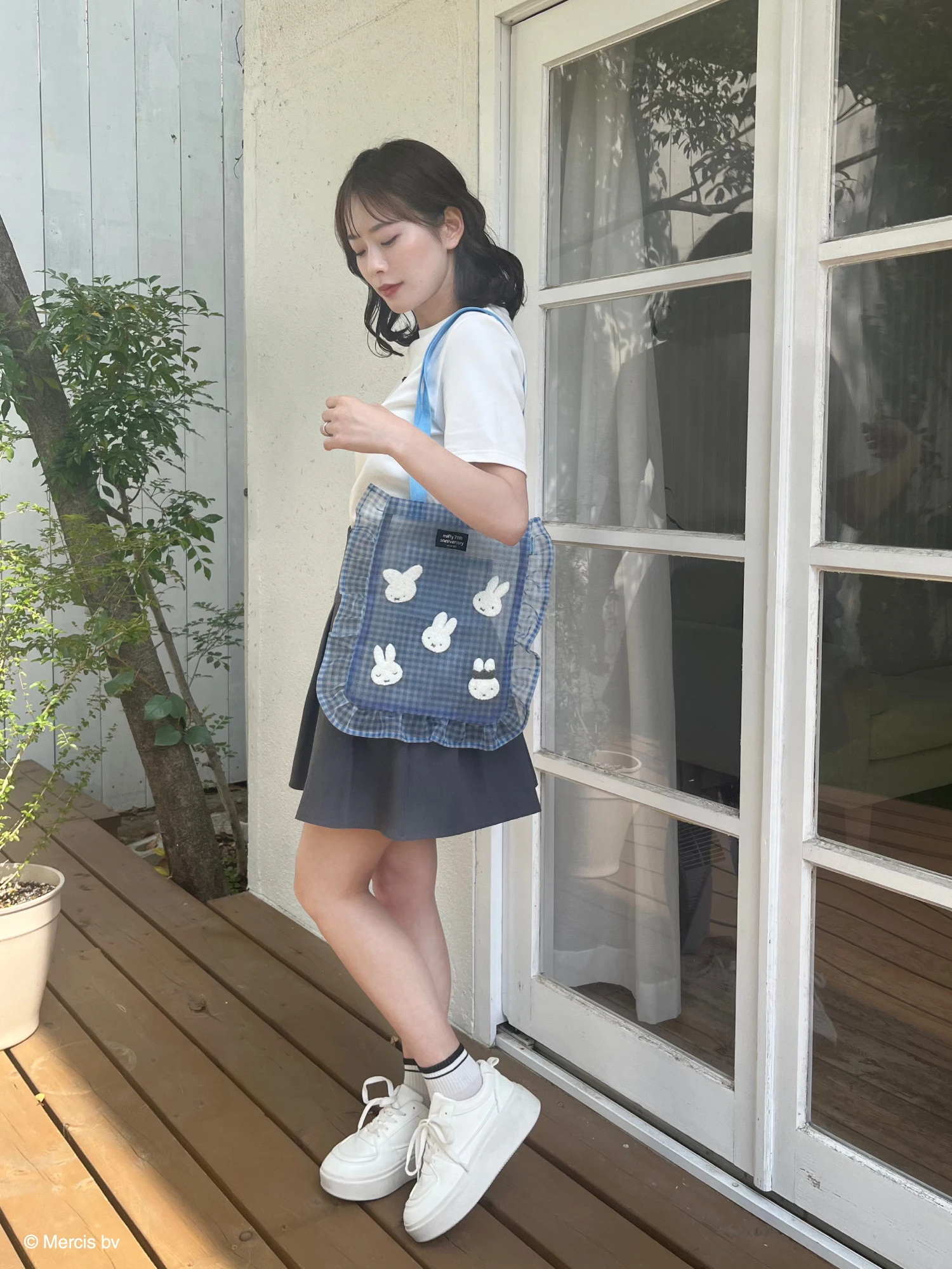 miffy ギンガムメッシュトート｜トートバッグ｜バッグ｜MIIA