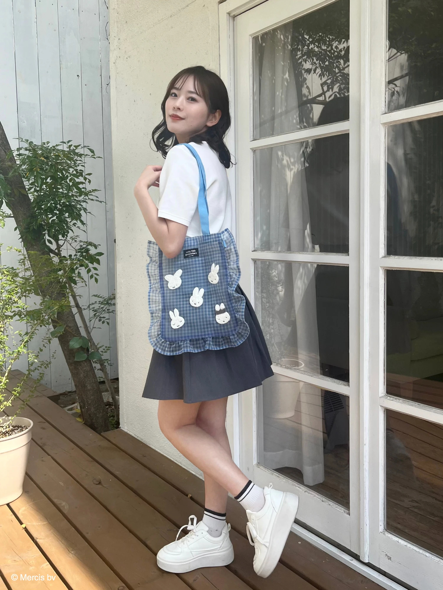 miffy ギンガムメッシュトート｜トートバッグ｜バッグ｜MIIA