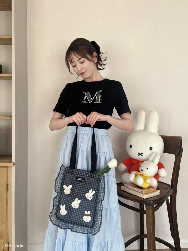 MIIA(ミーア) |miffy ドットチュールロゴTシャツ