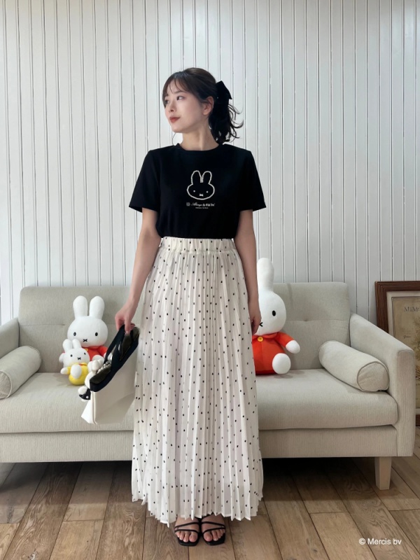 MIIA(ミーア) |miffy パールトリミングTシャツ