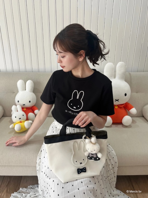 MIIA(ミーア) |miffy パールトリミングバッグ