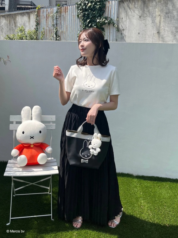MIIA(ミーア) |miffy パールトリミングバッグ