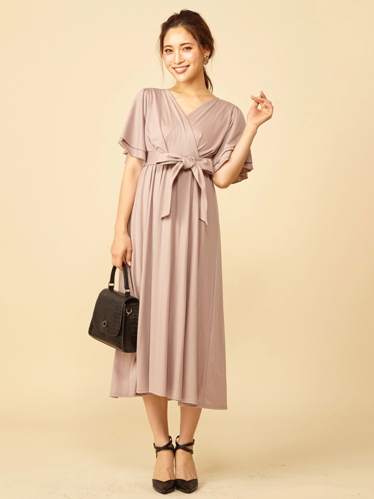 カシュクールカットマキシワンピース マキシワンピース ワンピース Royal Party ロイヤルパーティ Roomy S Web Store 公式通販