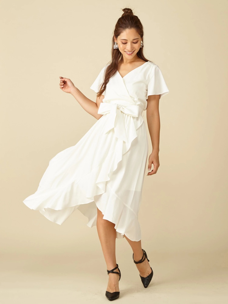 カシュクールラッフルワンピース ワンピース ワンピース Royal Party ロイヤルパーティ Roomy S Web Store 公式通販 Roomy S Web Store ルーミィーズウェブストア