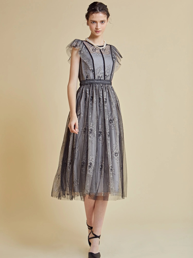 レースチュール配色ドレス ドレス ワンピース Royal Party ロイヤルパーティ Roomy S Web Store 公式通販 Roomy S Web Store ルーミィーズウェブストア