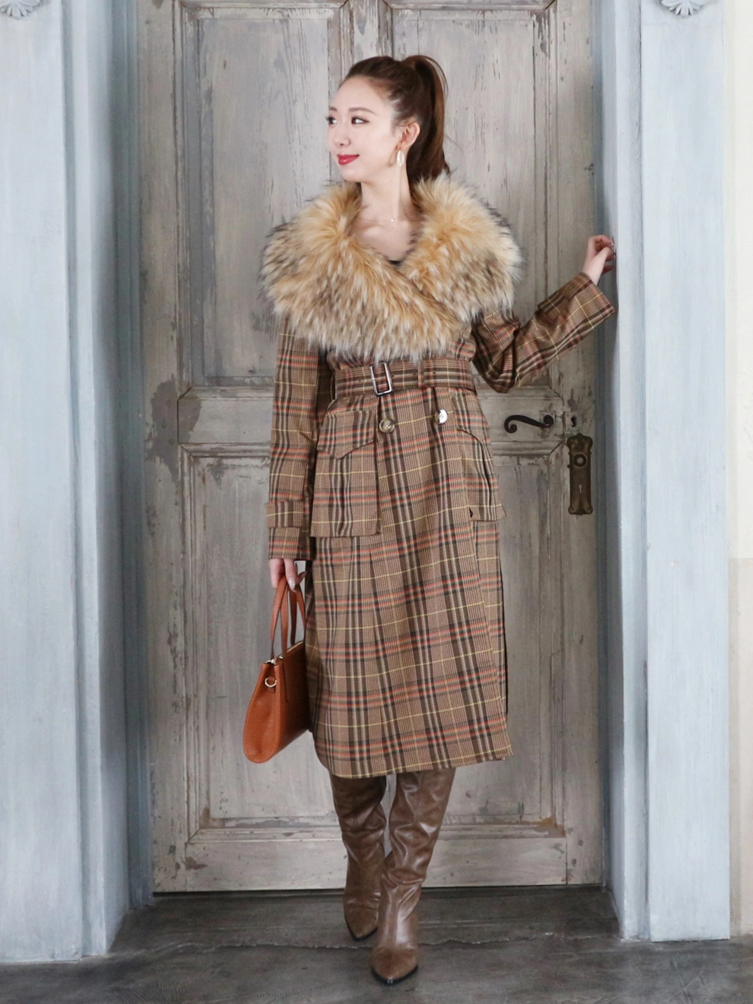 ボリュームファーカラーコート コート アウター Royal Party ロイヤルパーティ Roomy S Web Store 公式通販 Roomy S Web Store ルーミィーズウェブストア