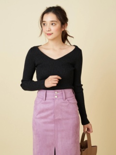 ラメvネックニットトップス ニット トップス Royal Party ロイヤルパーティ Roomy S Web Store 公式通販 Roomy S Web Store ルーミィーズウェブストア