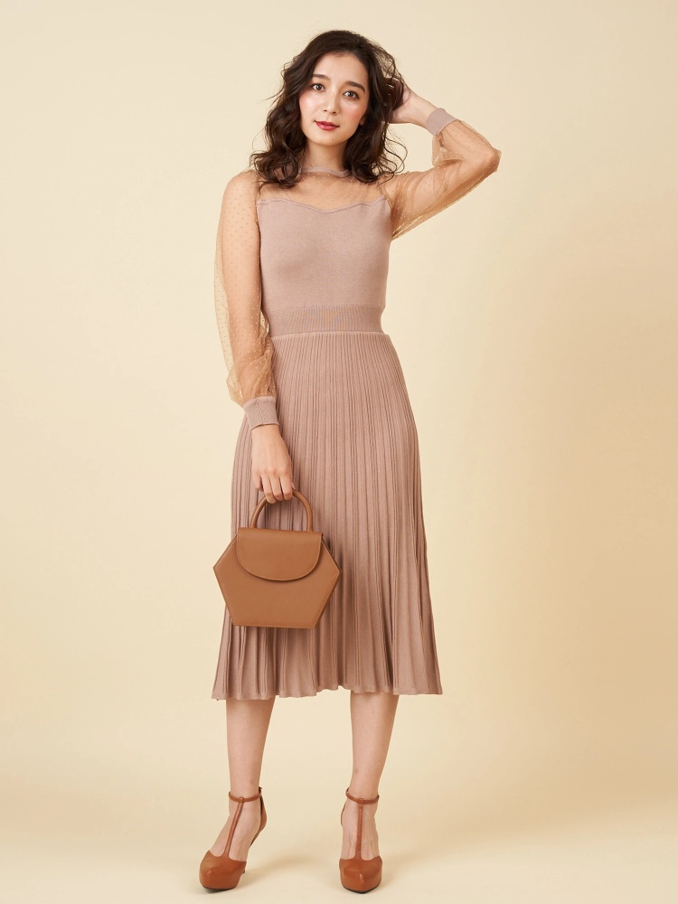 ドットチュールニットワンピース ニットワンピース ワンピース Royal Party ロイヤルパーティ Roomy S Web Store 公式通販 Roomy S Web Store ルーミィーズウェブストア