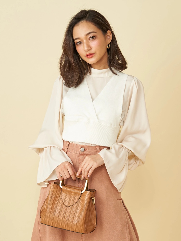 ニットビスチェ付ハイネックブラウス シャツ ブラウス トップス Royal Party ロイヤルパーティ Roomy S Web Store 公式 通販 Roomy S Web Store ルーミィーズウェブストア ニットビスチェ付ハイネックブラウス シャツ ブラウス トップス Royal Party ロイヤルパーティ Roomy S Web Store 公式 通販 Roomy S Web Store ルーミィーズウェブストア