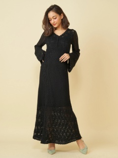 藤井サチさん関西コレクション着用 クロシェニットマキシワンピース マキシワンピース ワンピース Royal Party ロイヤルパーティ Roomy S Web Store 公式通販 Roomy S Web Store ルーミィーズウェブストア