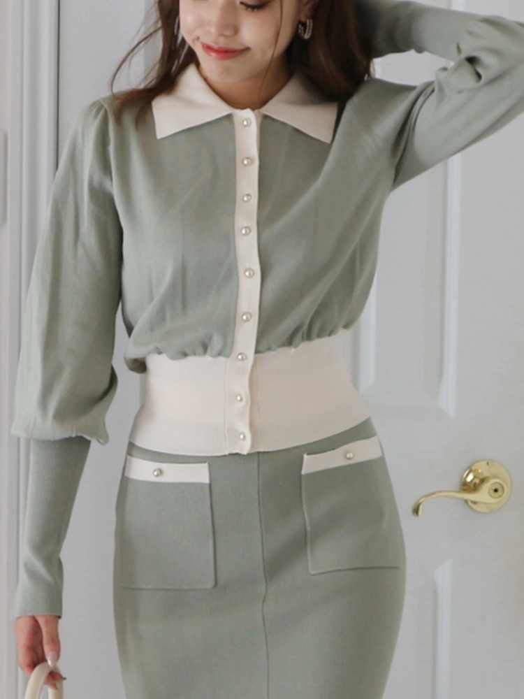 襟付バイカラーニットカーディガン カーディガン トップス Royal Party ロイヤルパーティ Roomy S Web Store 公式通販 Roomy S Web Store ルーミィーズウェブストア