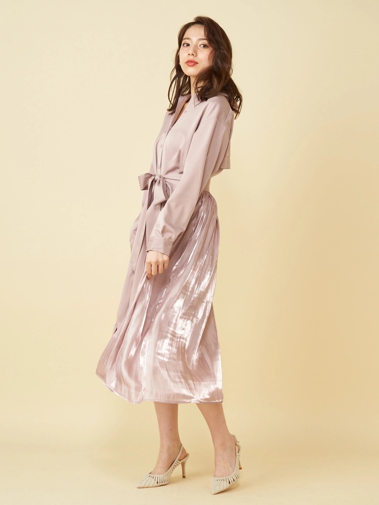 グロスサテンドッキングシャツワンピース シャツワンピース ワンピース Royal Party ロイヤルパーティ Roomy S Web Store 公式通販 Roomy S Web Store ルーミィーズウェブストア