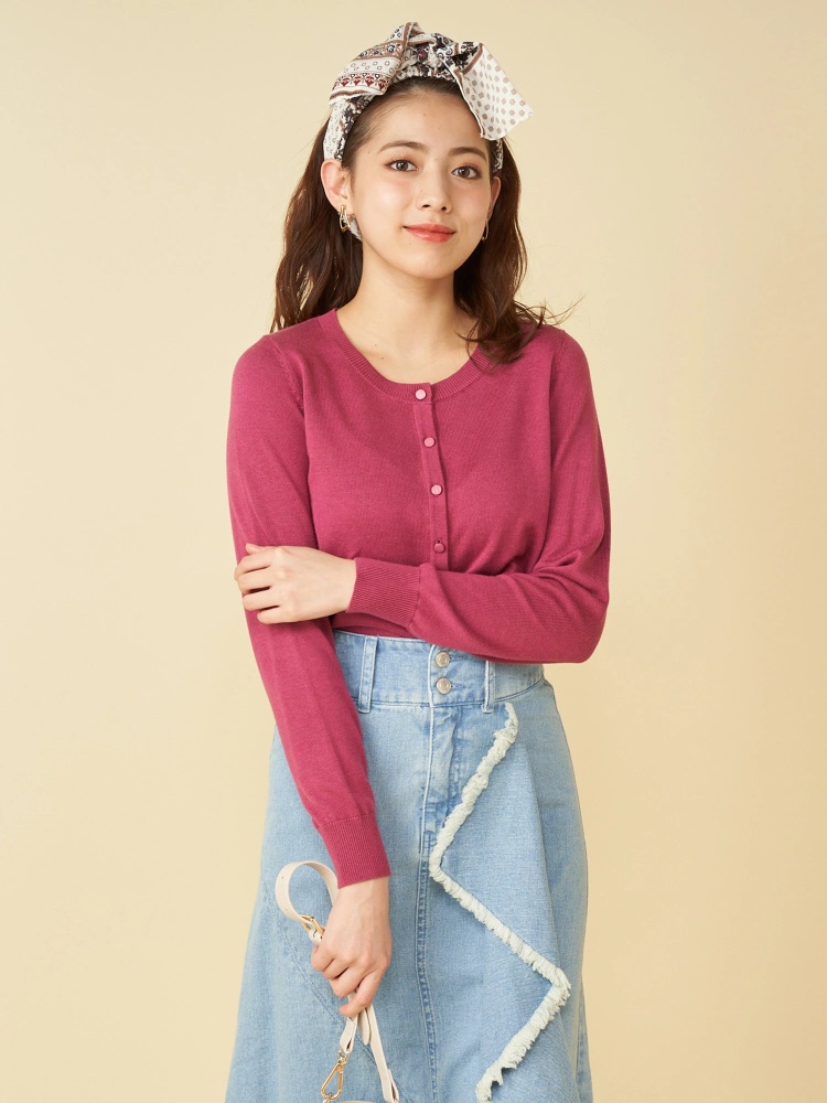 コンパクトカーディガン カーディガン トップス Royal Party ロイヤルパーティ Roomy S Web Store 公式通販 Roomy S Web Store ルーミィーズウェブストア