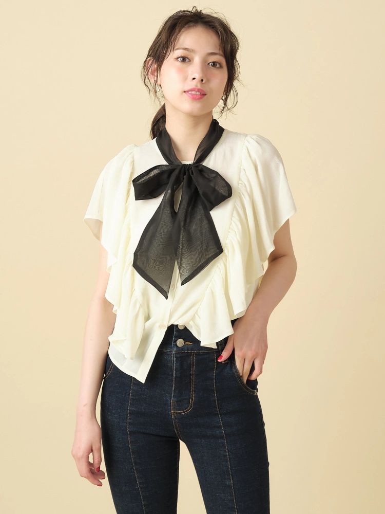 ラッフルボウタイブラウス|シャツ・ブラウス|トップス|ROYAL PARTY(ロイヤルパーティ)|Roomy's WEB STORE 【公式通販】|74130618|Roomy's WEB STORE(ルーミィーズウェブストア) ラッフルボウタイブラウス|シャツ・ブラウス|トップス|ROYAL PARTY(ロイヤルパーティ)|Roomy's WEB STORE 【公式通販】|74130618|Roomy's WEB STORE(ルーミィーズウェブストア)