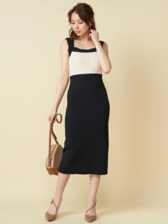 丈が選べる 配色ノースリーブタイトワンピース ワンピース ワンピース Royal Party ロイヤルパーティ Roomy S Web Store 公式通販 Roomy S Web Store ルーミィーズウェブストア