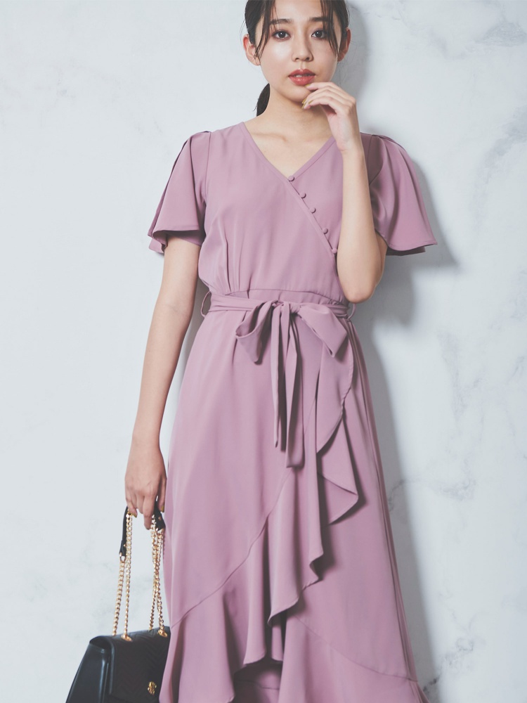 カシュクールラッフルワンピース ワンピース ワンピース Royal Party ロイヤルパーティ Roomy S Web Store 公式通販 Roomy S Web Store ルーミィーズウェブストア